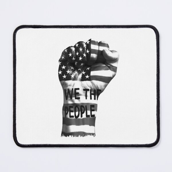 Item preview, We The People Fist | American Flag Protest Art Black and White designed and sold by inkoutninja.