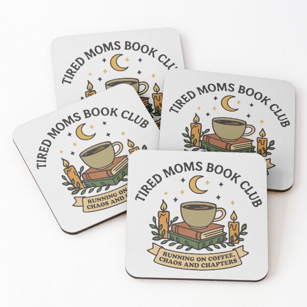 Item preview, Tired moms book club running on coffee, chaos and chapters designed and sold by BrownHorse90s.