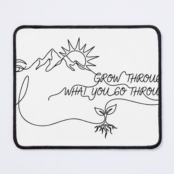Item preview, Grow Through What You Go Through - Minimalist Line Art designed and sold by Molcajetee.