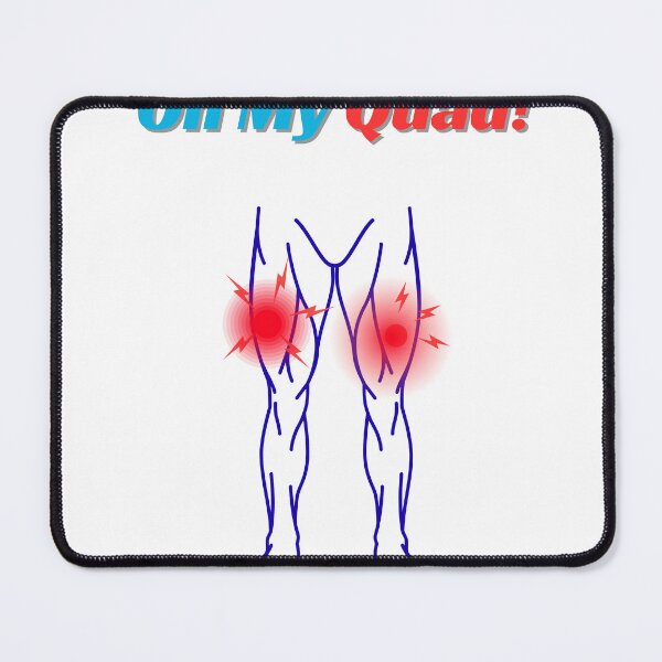 Item preview, Oh My Quad Muscle Fitness Humorous Art designed and sold by poomfitshirt.