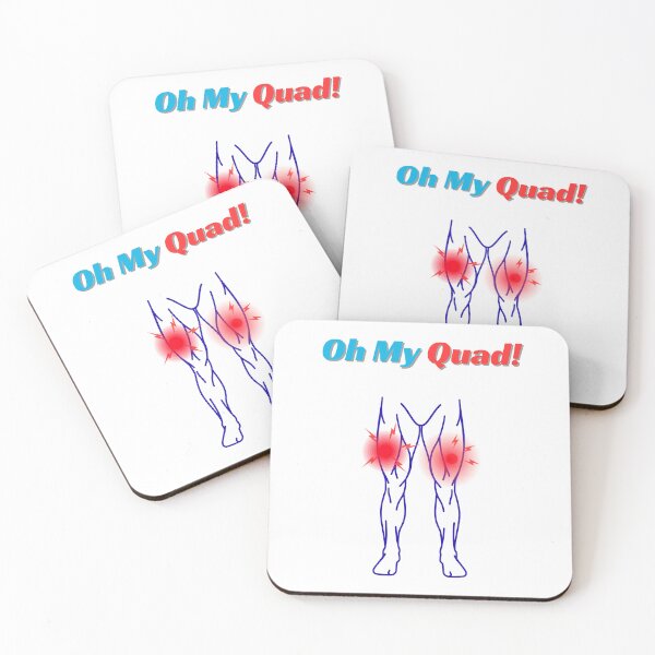 Item preview, Oh My Quad Muscle Fitness Humorous Art designed and sold by poomfitshirt.