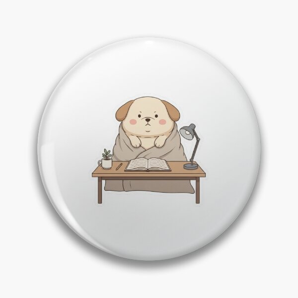 Item preview, Cozy Study Puppy Blanket Desk Sticker designed and sold by Tyzuu.