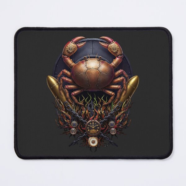 Item preview, Ironclad Leviathan — Steampunk Mechanical Crab Crest Emblem designed and sold by The Visual Syllabus.