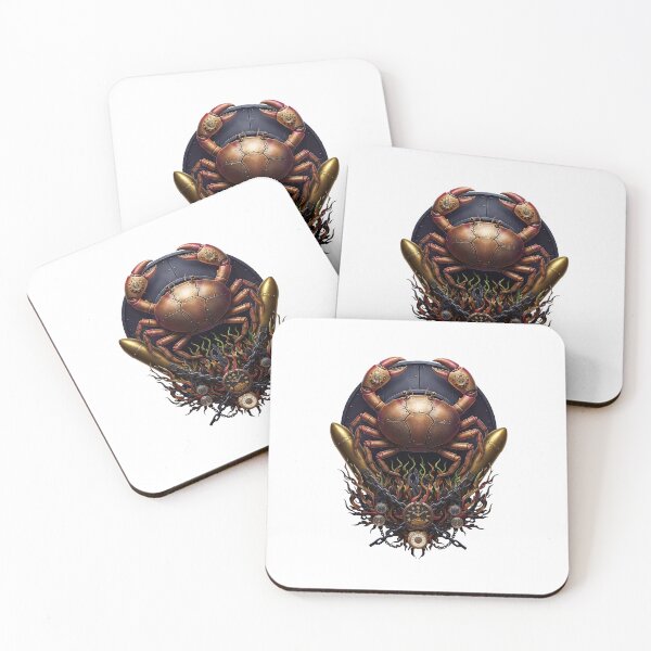 Item preview, Ironclad Leviathan — Steampunk Mechanical Crab Crest Emblem designed and sold by The Visual Syllabus.