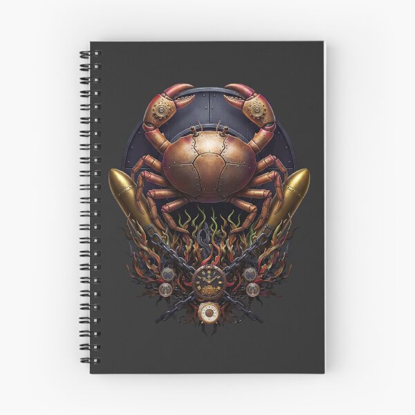 Item preview, Ironclad Leviathan — Steampunk Mechanical Crab Crest Emblem designed and sold by The Visual Syllabus.
