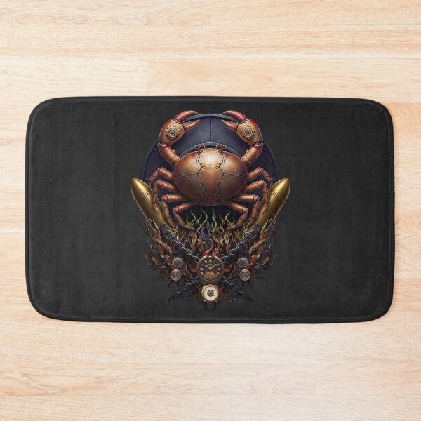 Item preview, Ironclad Leviathan — Steampunk Mechanical Crab Crest Emblem designed and sold by The Visual Syllabus.