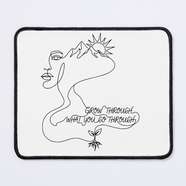 Item preview, Grow Through What You Go Through - Minimalist Line Art designed and sold by Molcajetee.