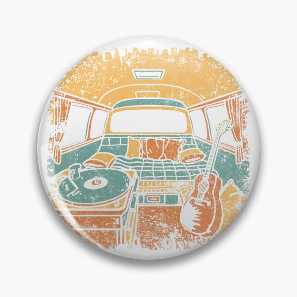 Item preview, Retro Van Interior - Turntable & Guitar designed and sold by Nacho Average Designs.