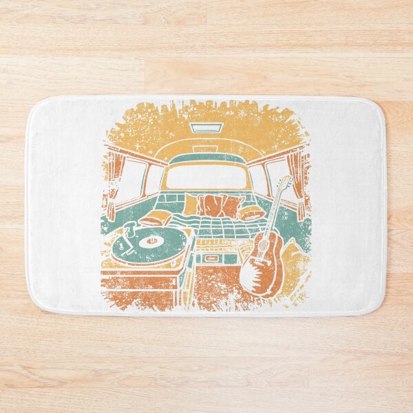 Item preview, Retro Van Interior - Turntable & Guitar designed and sold by Nacho Average Designs.