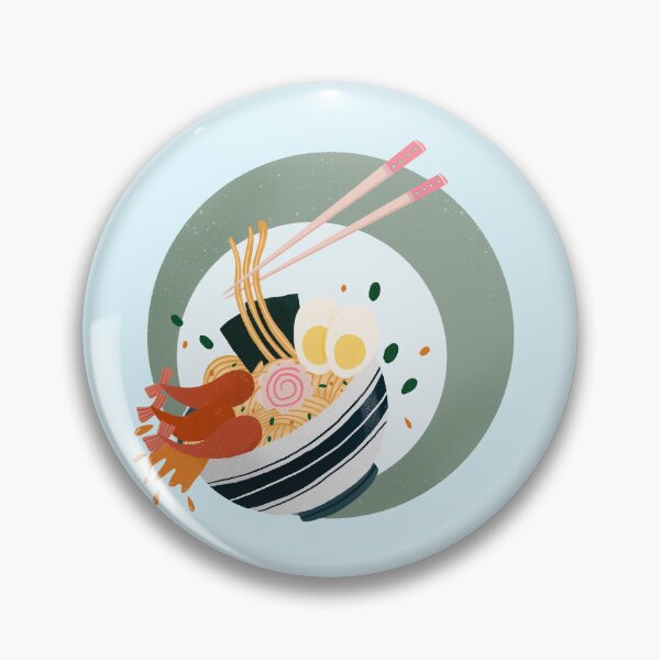 Item preview, Ramen retro bubble badge designed and sold by Home Cyn Home.