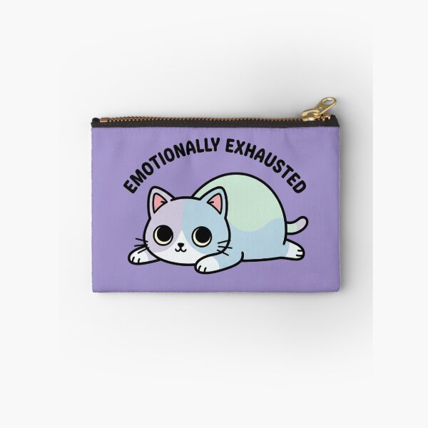Item preview, hronically Tired Cat | Emotionally Exhausted Meme designed and sold by ZyxDes.