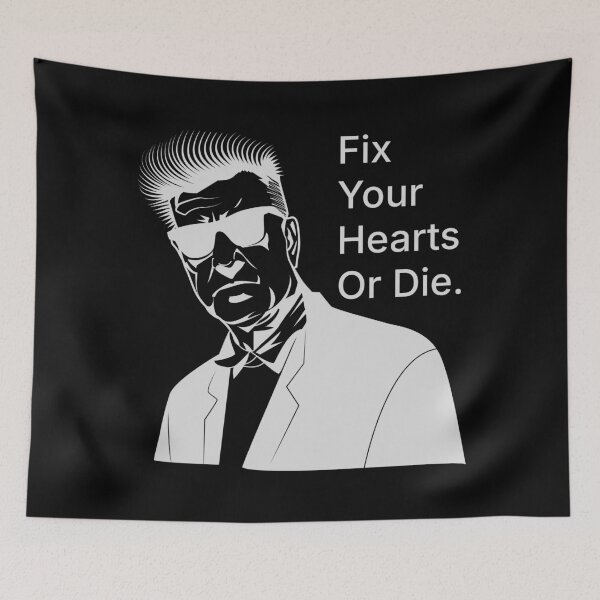 Item preview, Fix Your Hearts Or Die. (white print) designed and sold by R-A Designs.