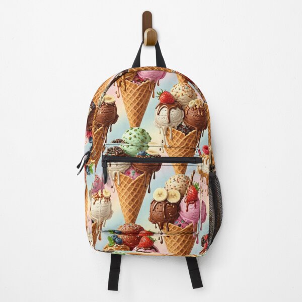 Item preview, Colourful Ice Cream Cone Pattern designed and sold by Fabricbella.