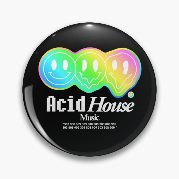Item preview, ACID HOUSE  - Prism Melt Smiley (White) designed and sold by Discothreadz.