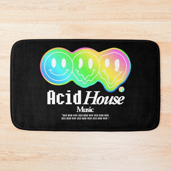Item preview, ACID HOUSE  - Prism Melt Smiley (White) designed and sold by Discothreadz.