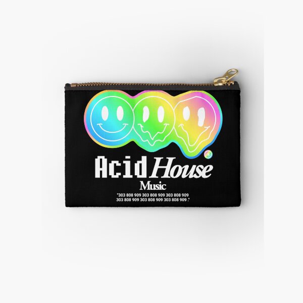 Item preview, ACID HOUSE  - Prism Melt Smiley (White) designed and sold by Discothreadz.