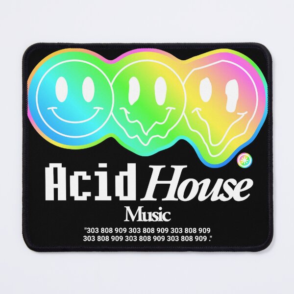 Item preview, ACID HOUSE  - Prism Melt Smiley (White) designed and sold by Discothreadz.