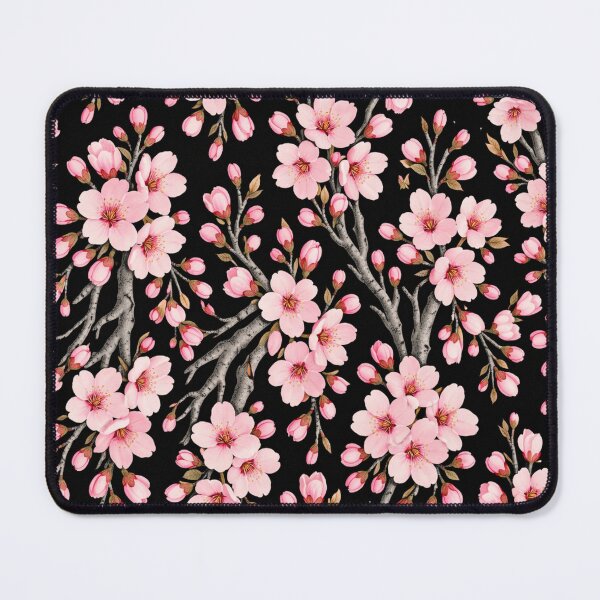 Item preview, Midnight Sakura Bloom Pattern designed and sold by FLATVAC STICKER.