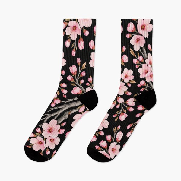 Item preview, Midnight Sakura Bloom Pattern designed and sold by FLATVAC STICKER.