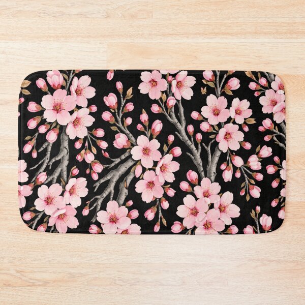 Item preview, Midnight Sakura Bloom Pattern designed and sold by FLATVAC STICKER.