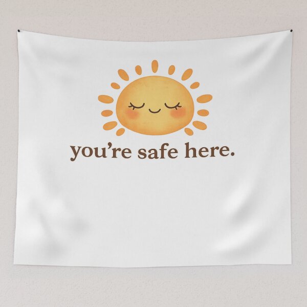 Item preview, Gentle Smiling Sun You’re Safe Here designed and sold by Sunny's Chaotic Happiness Co..