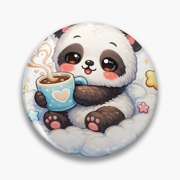 Item preview, Sleepy Panda With Coffee designed and sold by godgrik14.