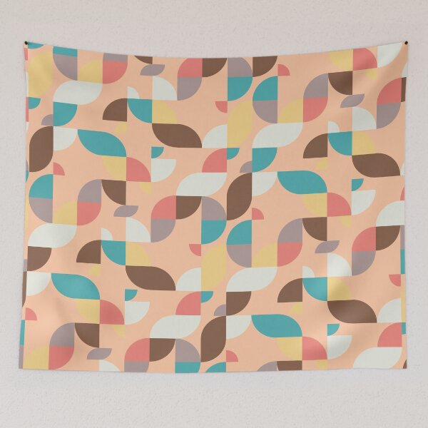 Item preview, Retro Geometric Mid Century Modern Abstract Pattern designed and sold by risingrocket.