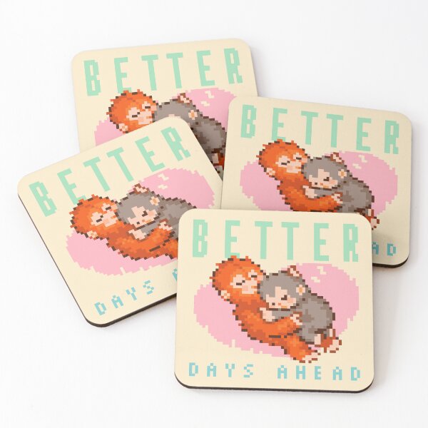 Item preview, Better Days Ahead - Cute Sleeping Punch Monkey Pixel Art designed and sold by bitwoofstudio.
