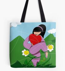 Dance with flowers Tote Bag