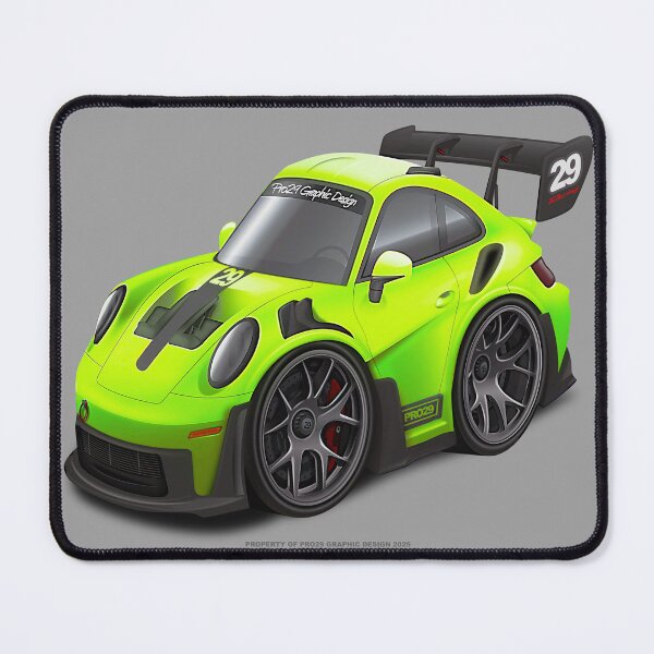 Item preview, Cartoon GT3-RS Style Sports Car designed and sold by Pro29Graphics.