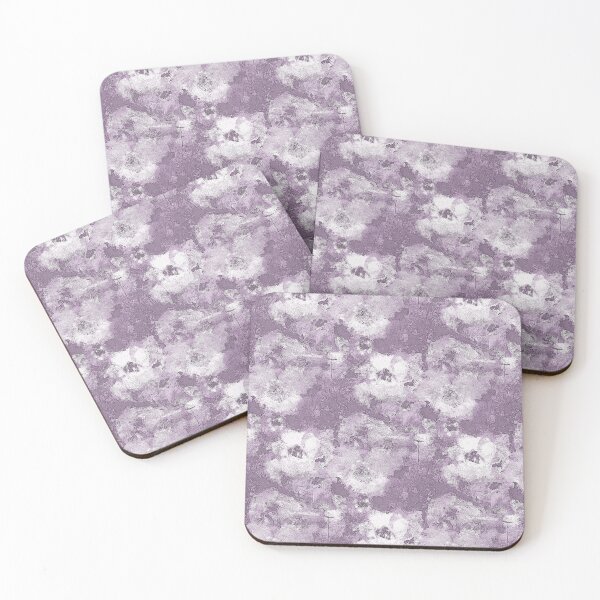 Item preview, Soft Impressionistic Flowers in Muted Mauve designed and sold by Artistestella.