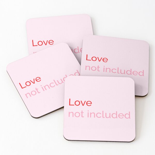 Item preview, Love Not Included – Anti-Valentine Minimalist Label designed and sold by stereonut.
