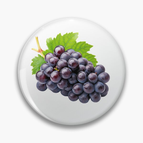 Item preview, Fresh Black Grape Cluster Isolated, Fresh Black Grape Cluster with Leaf, Fresh Black Grape Cluster Food Concept designed and sold by MamaDong.