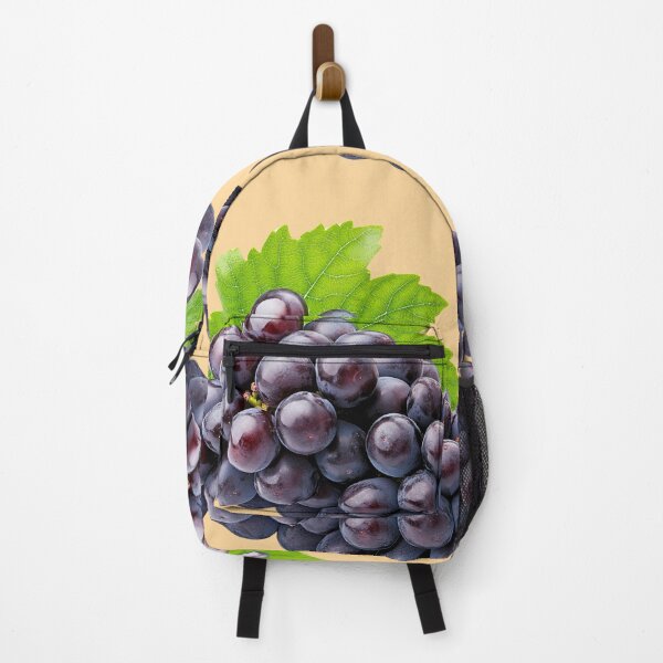 Item preview, Fresh Black Grape Cluster Isolated, Fresh Black Grape Cluster with Leaf, Fresh Black Grape Cluster Food Concept designed and sold by MamaDong.