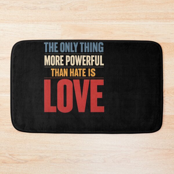 Item preview, Love Over Hate Inspirational Message designed and sold by HUTEND.