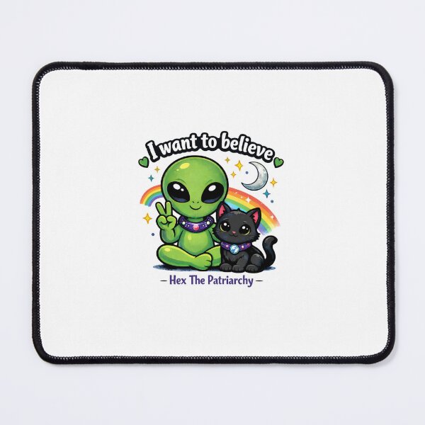 Item preview, Get your I want to believe Alien Wear Here and help hex the patriarchy designed and sold by piximom75.