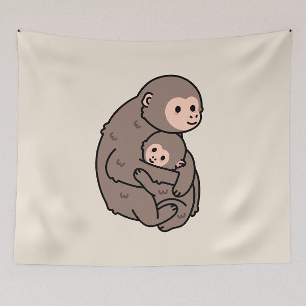 Item preview, Punch the Monkey & Friend designed and sold by littlemandyart.