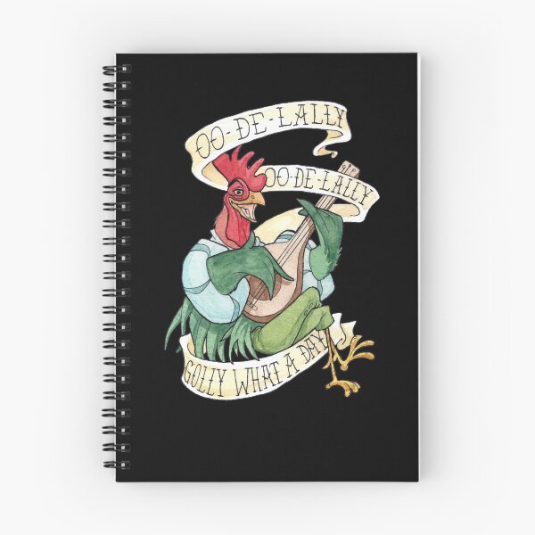 Item preview, Alan-A-Dale Rooster  OO-De-Lally Golly What A Day Tattoo Watercolor Painting Robin Hood Classic T-S designed and sold by Diamondofficial.