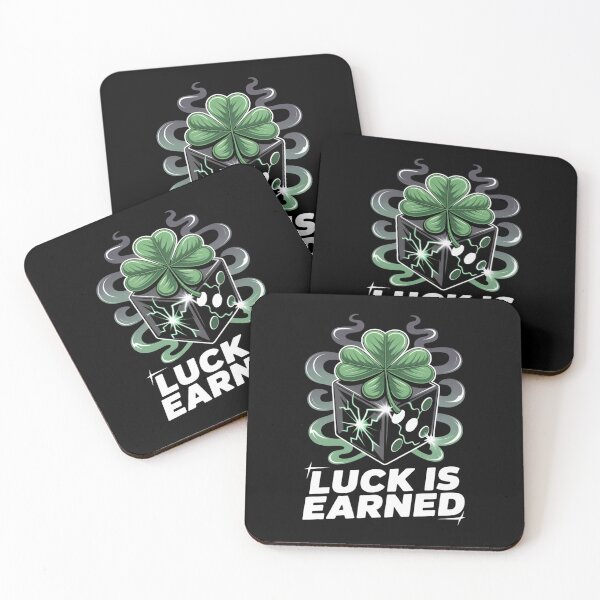 Item preview, Luck Is Earned – Electric Shamrock Black Dice St. Patrick's Day designed and sold by DarylWelsh2024.