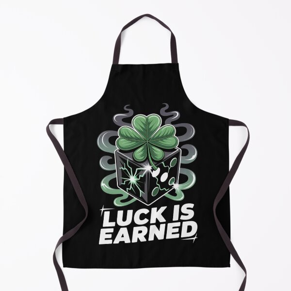 Item preview, Luck Is Earned – Electric Shamrock Black Dice St. Patrick's Day designed and sold by DarylWelsh2024.