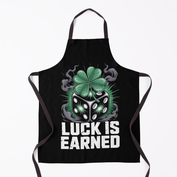 Item preview, Luck Is Earned – Electric Shamrock Black Dice St. Patrick's Day designed and sold by DarylWelsh2024.
