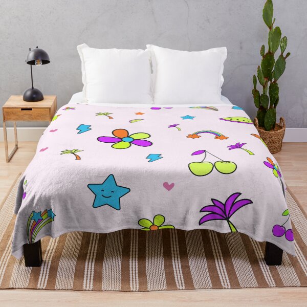 Item preview, Colorful Summer Dreams Pattern Rainbows and Tropical Vibes designed and sold by risingrocket.