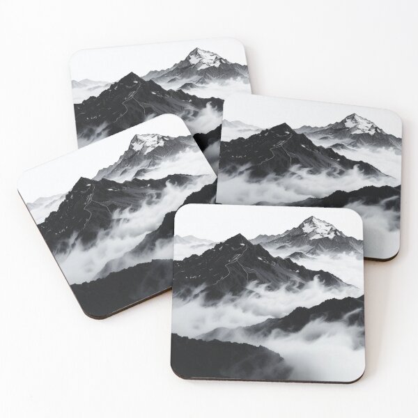 Item preview, Above the Clouds Mountain Peaks designed and sold by CoquetteLunaCo.