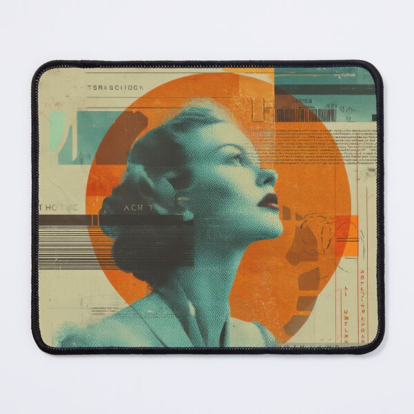 Item preview, Atomic Afterglow Retro Futurism Cyberpunk Glam Portrait designed and sold by WartonnoArt.