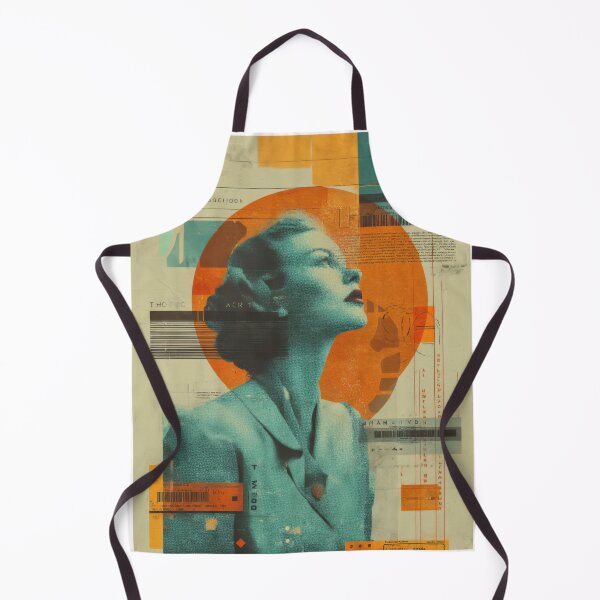 Item preview, Atomic Afterglow Retro Futurism Cyberpunk Glam Portrait designed and sold by WartonnoArt.