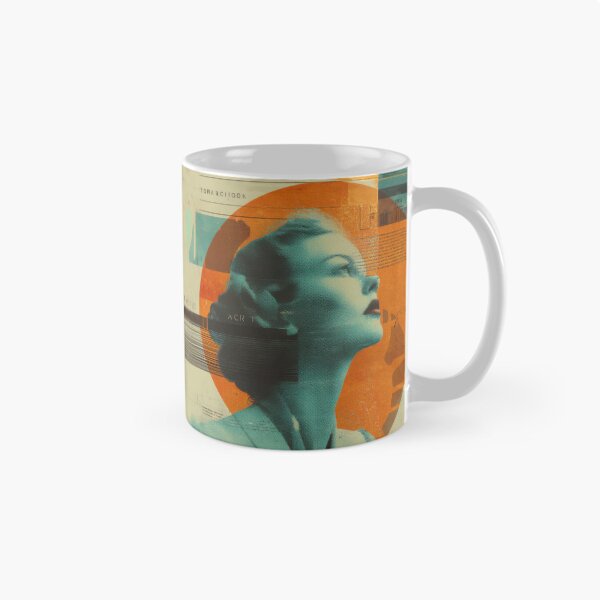 Item preview, Atomic Afterglow Retro Futurism Cyberpunk Glam Portrait designed and sold by WartonnoArt.