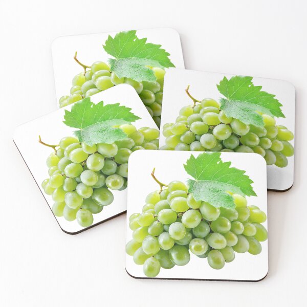 Item preview, Fresh Green Grape Cluster Isolated, Fresh Green Grape Cluster with Leaf, Fresh Green Grape Cluster Organic Fruit Concept designed and sold by MamaDong.