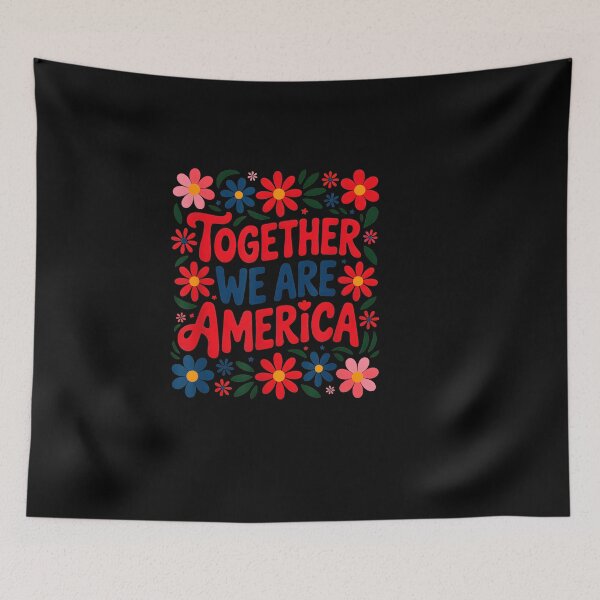 Item preview, Together We Are America Floral Design designed and sold by HUTEND.