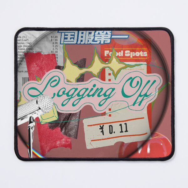 Item preview, Logging Off | Y2k Collage designed and sold by CyberangelPrint.