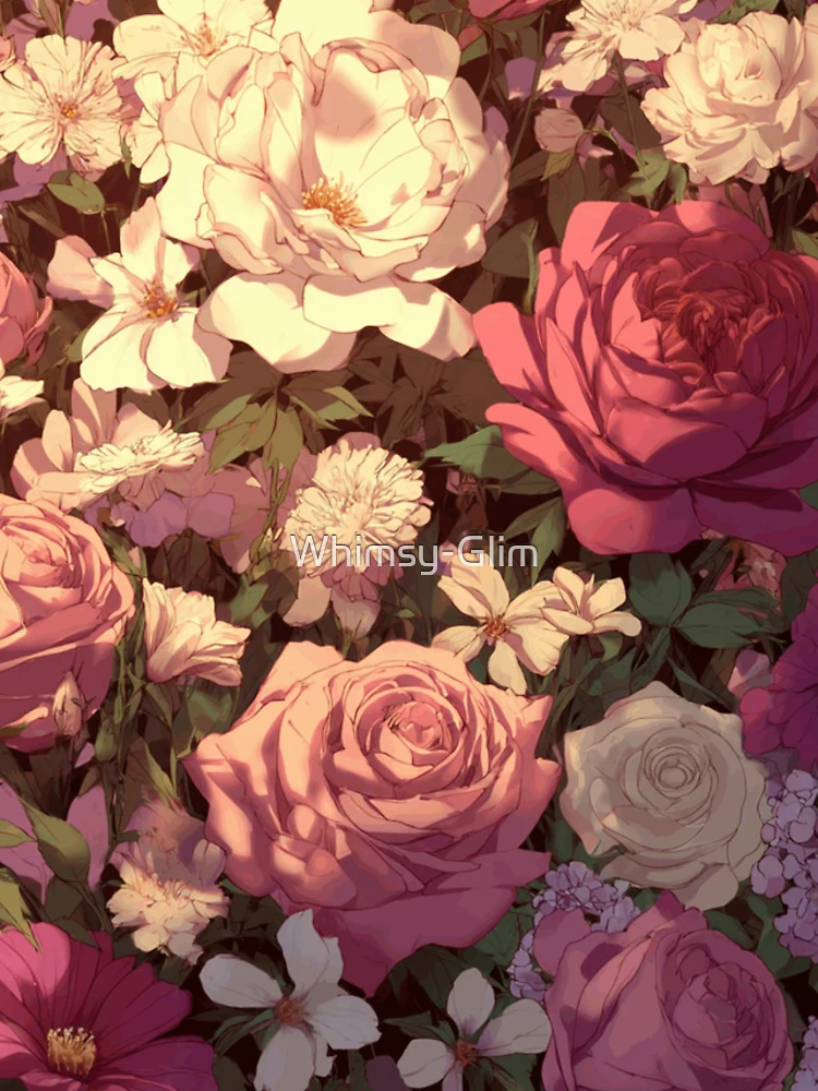 Thumbnail 4 of 4, iPhone Case, Sunset Roses designed and sold by Whimsy-Glim.
